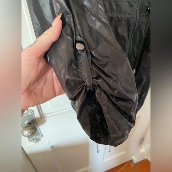 Soia & Kyo black nylon rain coat goth lightweight jacket - Picture 4 of 10